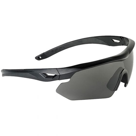 Swiss Eye Nighthawk Sunglasses - Smoke + Orange + Clear Lens / Black Rubber Frame