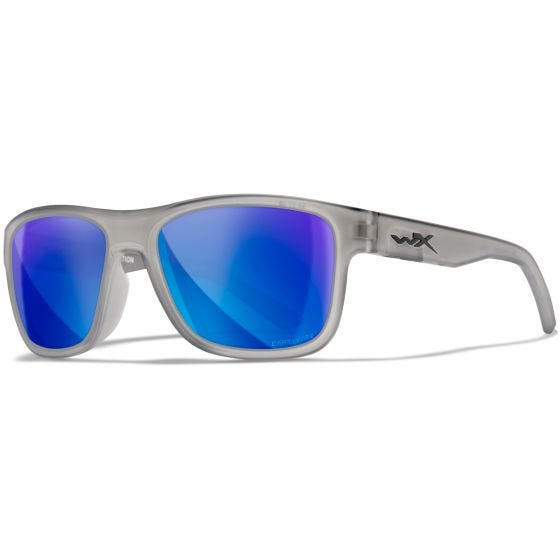 Wiley X WX Ovation Briller - Captivate Polarized Blue Mirror Lenses / Matte Slate Frame