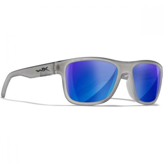 Wiley X WX Ovation Briller - Captivate Polarized Blue Mirror Lenses / Matte Slate Frame