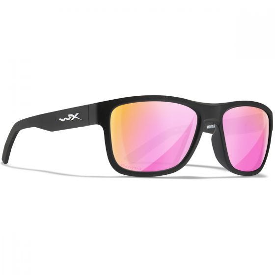 Wiley X WX Ovation Briller - Captivate Polarized Rose Gold Mirror Lenses / Matte Black Frame