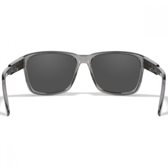 Wiley X WX Trek Briller - Captivate Polarized Blue Mirror Lenses / Gloss Crystal Dark Grey Frame