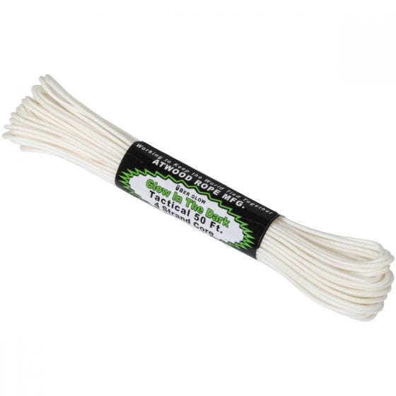 Atwood Rope 275 Glow In The Dark Snor 50 ft - Hvid