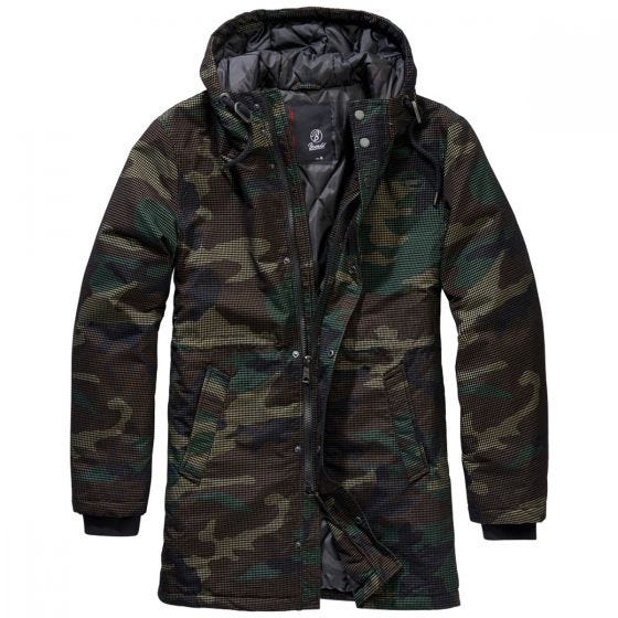 Brandit Grid Camo Parka - Woodland