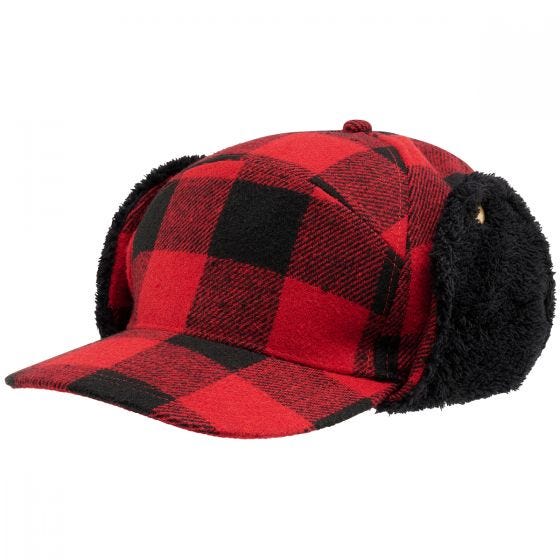 Brandit Lumberjack Vinterkasket - Rød/Sortternet