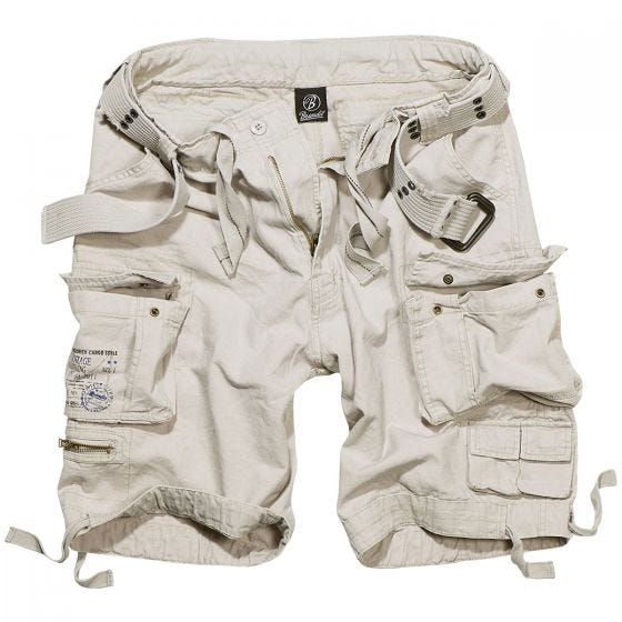 Brandit Savage Vintage Shorts - Old White