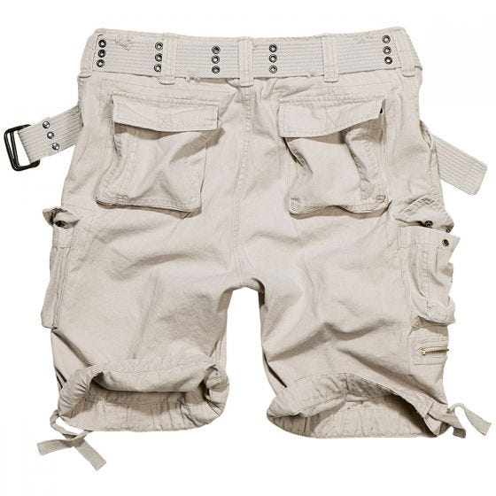 Brandit Savage Vintage Shorts - Old White