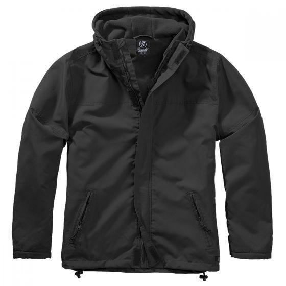 Brandit Windbreaker med Lynlås Foran - Sort