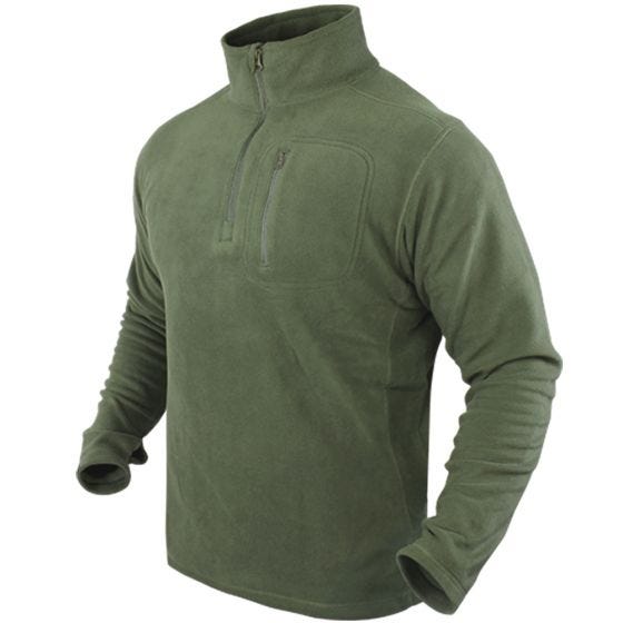 Condor Pullover I Fleece med 1/4 Lynlås - Olive Drab