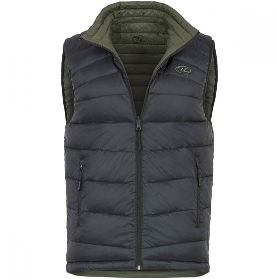 Highlander Vendbar Vest - Sort/Olivenfarvet