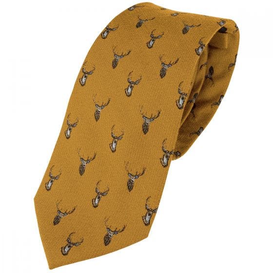 Jack Pyke Silk Tie Stag Mustard