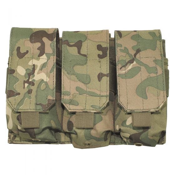 MFH M4/M16 MOLLE Tredobbelt Magasin-hylster - Operation Camo