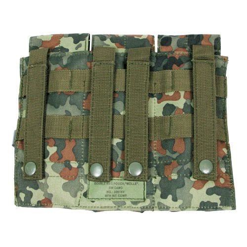 MFH M4/M16 MOLLE Tredobbelt Magasin-hylster - Flecktarn