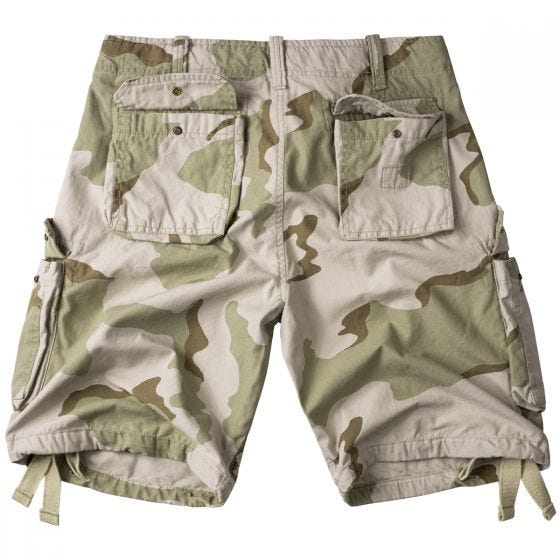 Surplus Airborne Vintage Shorts 3-farvet ørken