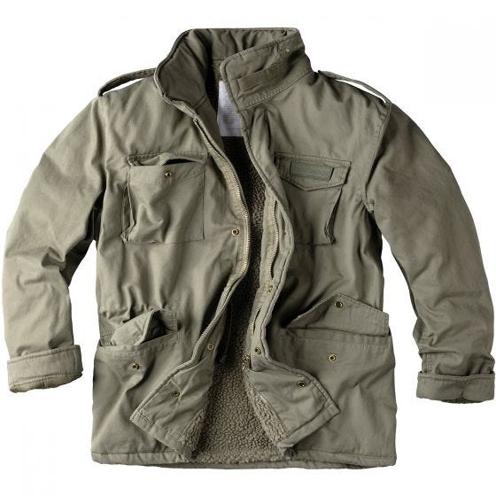 Surplus Paratrooper Vinterjakke - Olive Washed