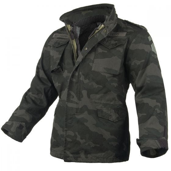 Surplus M65 Regiment Jakke - Black Camo