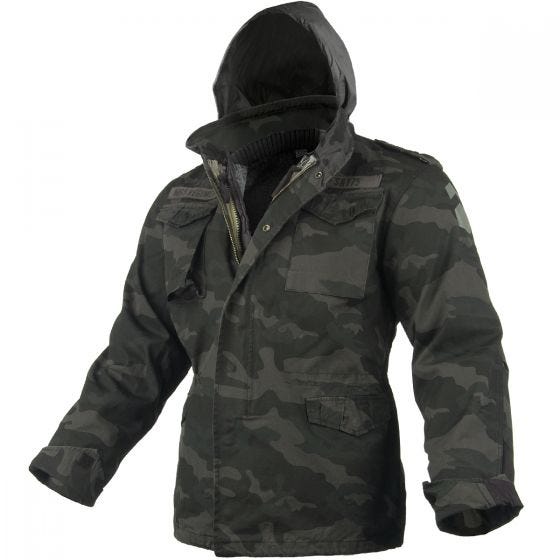 Surplus M65 Regiment Jakke - Black Camo