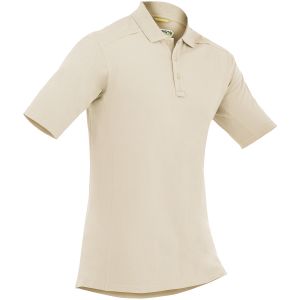 First Tactical Men's Cotton Short Sleeve Polo with Pen Pocket Khaki