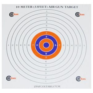 SMK Colour Centre 17cm Paper Targets (100 Pack)