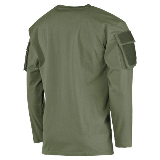 MFH US Med ærmelommer Langærmet skjorte - OD Green