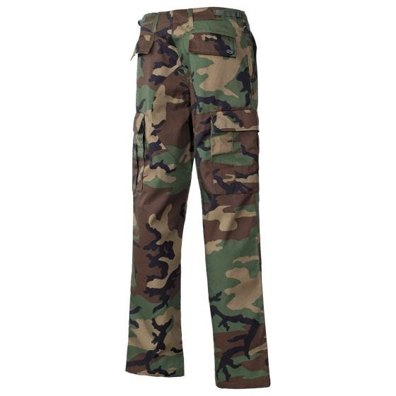 MFH US BDU Reinforced Kampbukser - Woodland