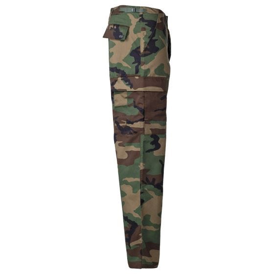 MFH US BDU Reinforced Kampbukser - Woodland
