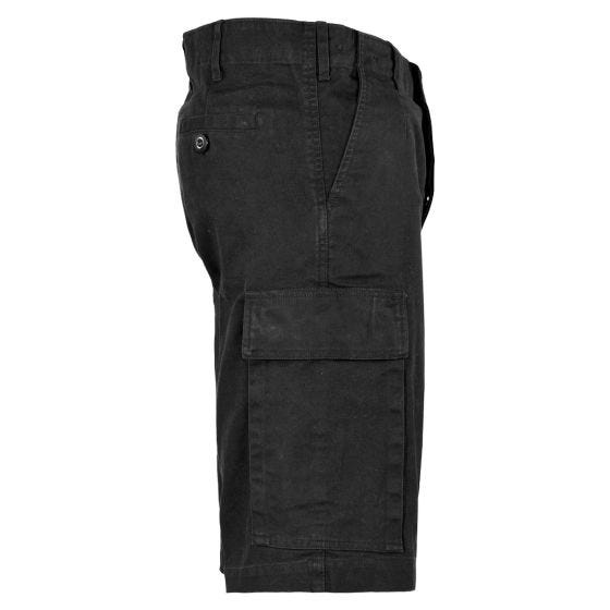 MFH BW Bermudashorts - Black Stonewashed