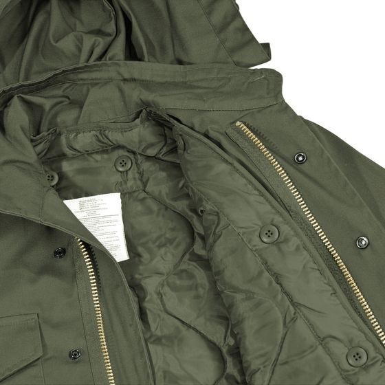 MFH US M65 med quiltfor feltjakke - OD Green