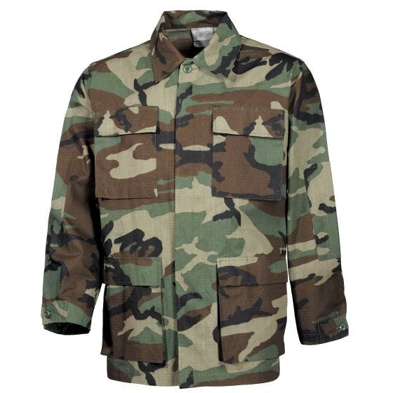 MFH US BDU feltjakke Ripstop - Woodland Camo