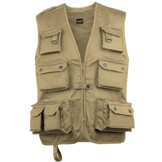Mil-Tec Fiskevest - Khaki