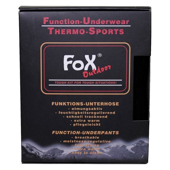 Fox Outdoor Thermo-Functional Underbukser - Sort