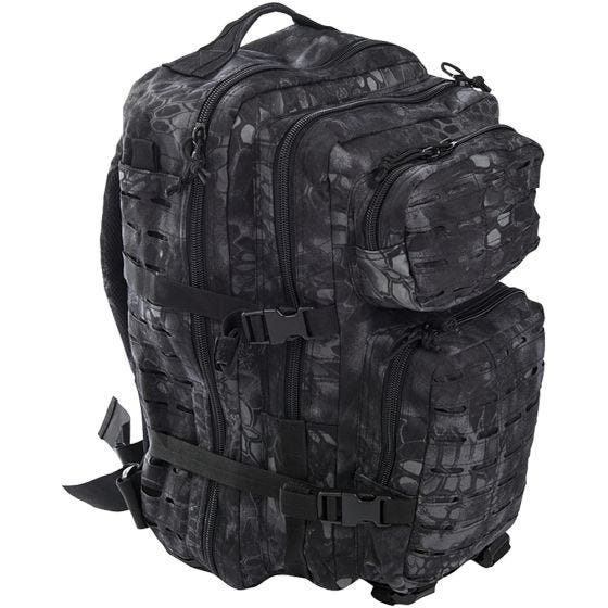 Mil-Tec US Stor Assaultpakke Laserskåret - Mandra Night