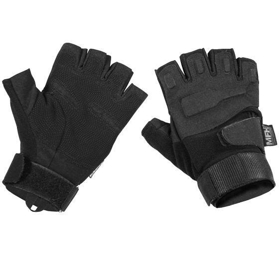 MFH Protect Tactical Fingerløse Handsker - Sort