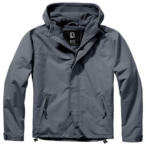Brandit Windbreaker med Lynlås Foran - Anthracite