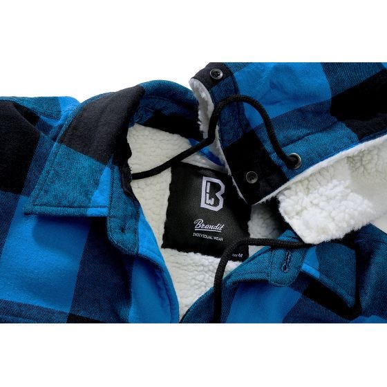Brandit Lumber Hooded Jakke - Sort/Blå