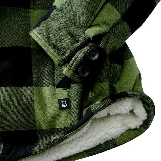 Brandit Lumber Hooded Jakke - Sort/Olivenfarvet