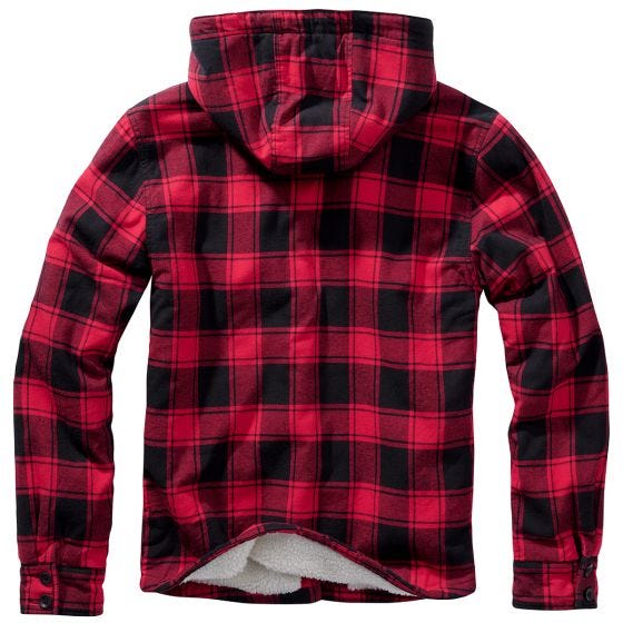 Brandit Lumber Hooded Jakke - Rød/Sort