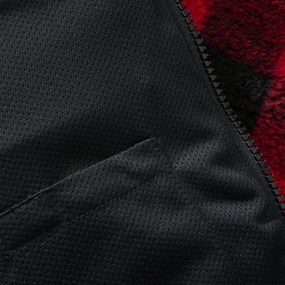 Brandit Teddyfleece Jakke - Rød/Sort