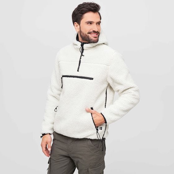 Brandit Teddyfleece Worker Pullover - Hvid