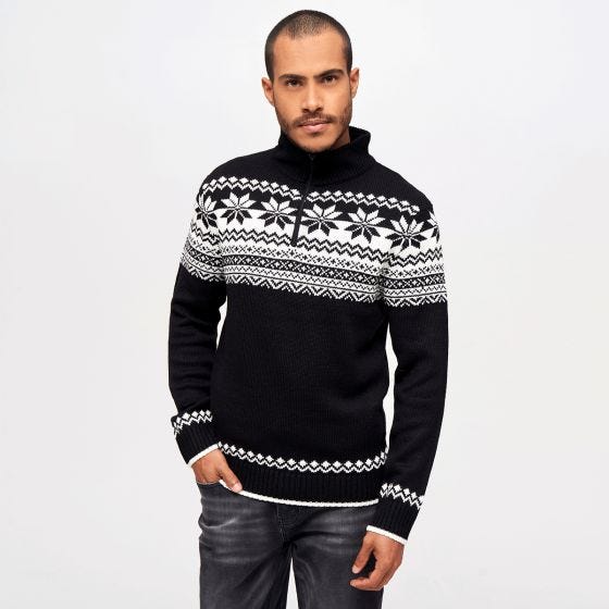 Brandit Norweger Pullover-trøje - Sort