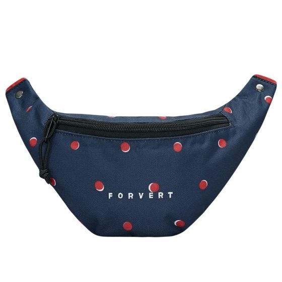 Forvert Leon Bæltetaske - Navy Doubledots