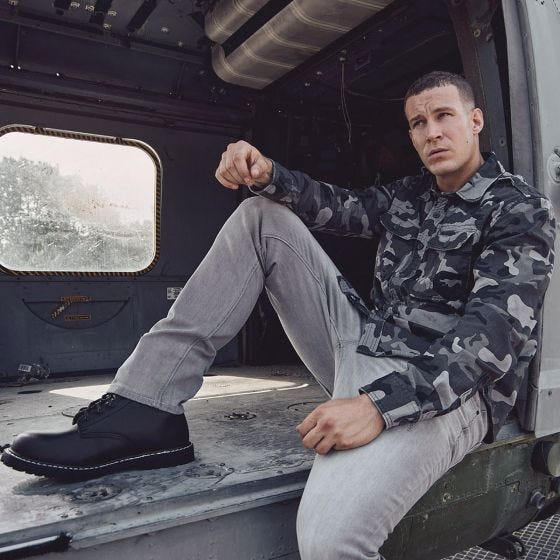 Brandit Vintage Langærmet Skjorte - Grey Camo