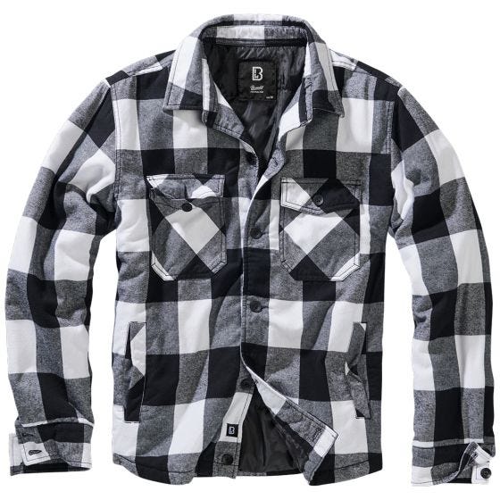 Brandit Lumber Jakke - Hvid/Sort