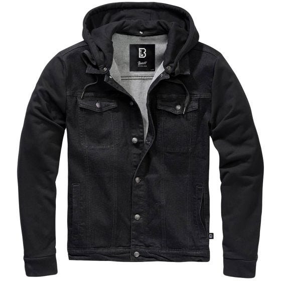 Brandit Sweat Cradock Denim Jakke - Sort/Sort