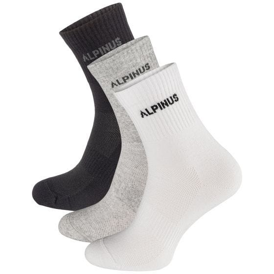 Alpinus Alpamayo 3-Pack Sokker - Sort/Grå/Hvid