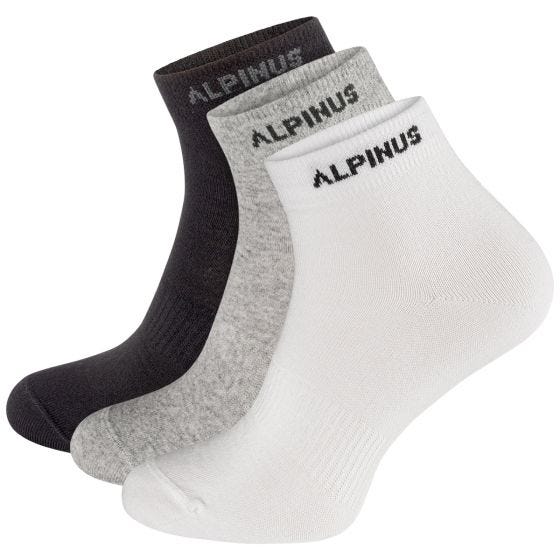 Alpinus Puyo 3-Pack Sokker - Sort/Grå/Hvid