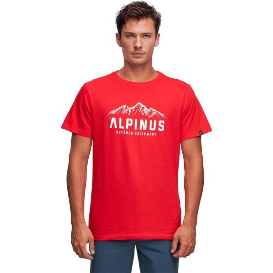Alpinus Mountains Active Herre T-shirt - Rød