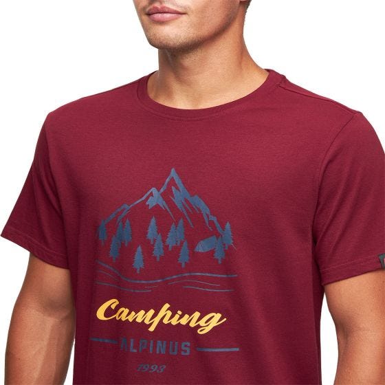 Alpinus Active Herre Polaris II T-shirt - Bourgogne