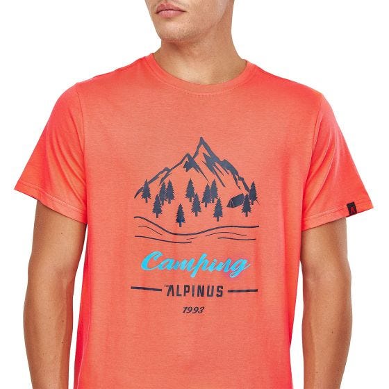 Alpinus Active Herre Polaris T-shirt - Lyserød