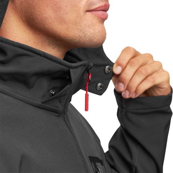 Alpinus City Herre Stenshuvud Soft-shell jakke - Sort