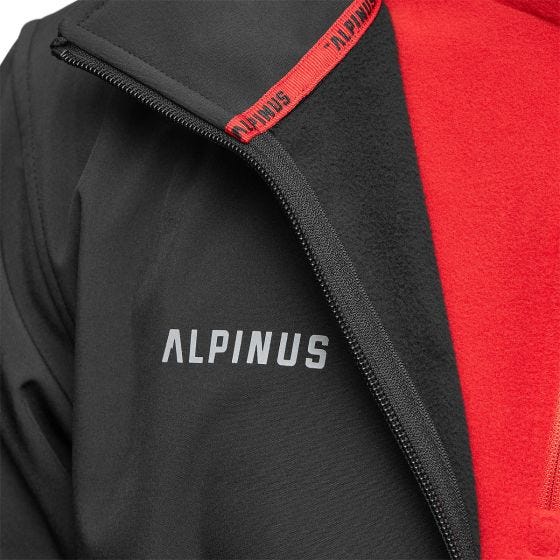 Alpinus City Herre Stenshuvud Soft-shell jakke - Sort